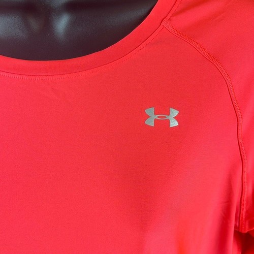 Under Armour Woman's Red Heatgear Activewear Top Medium - Picture 2 of 6