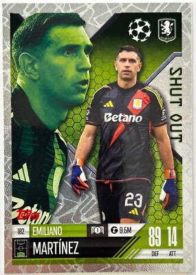 Topps 2024-25 UEFA Match Attax Extra - MARTINEZ (ASTON VILLA) Shut Out 182