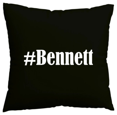Kissenbezug #Bennett I love Bennett Schwarz 110099