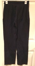 Womens LIZ CLAIBORNE BLACK PANTS sz 6 NEW Pair Slacks STRETCH Trousers LizSport
