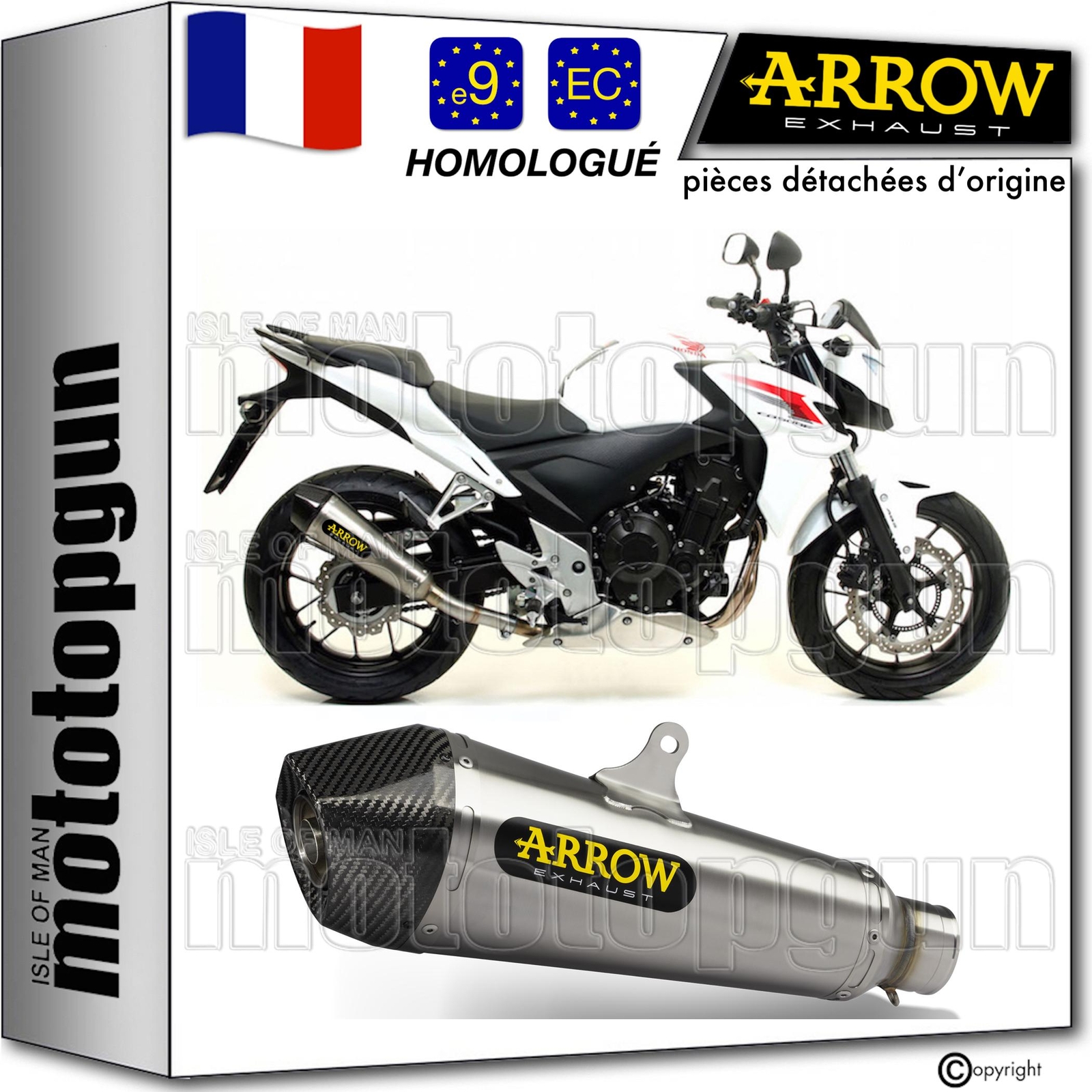Pot Arrow X-Kone pour Honda CB 500 F, l'échappement idéal pour vos road trips