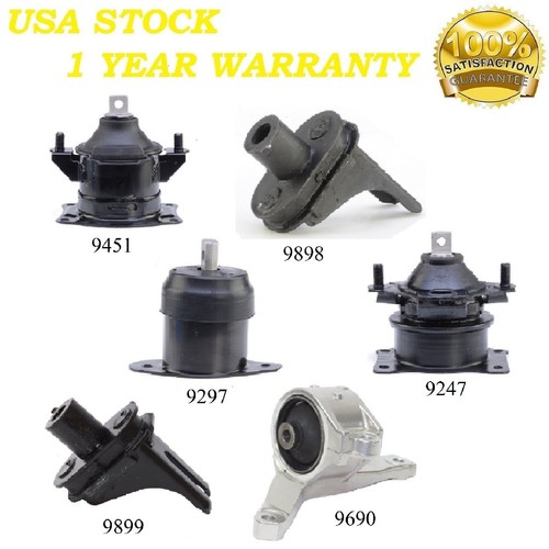 5-Piece Motor Mount Kit For Acura TL 2007-2008 – 3.2L & 3.5L, Automatic Transmission, OE Spec