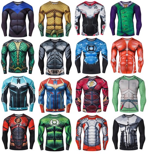 Mens Compression Superhero Top Base 