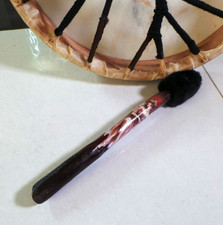 Drumbeater handmade, for skin or synthetic shamanic drum beater fairy