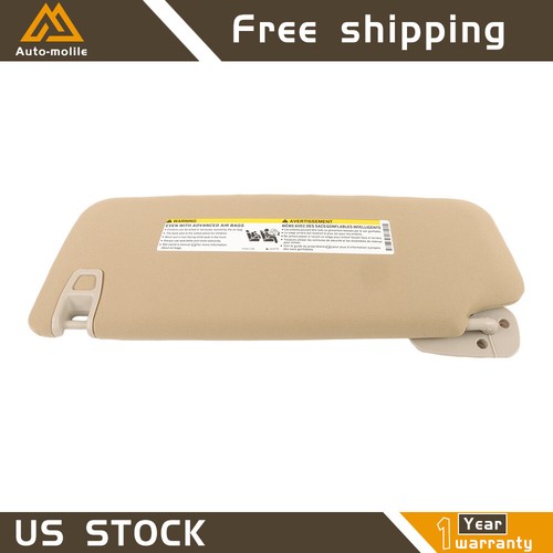 For Silverado Tahoe Yukon Suburban Passenger Side RH Sun Visors Beige 2007-2014 - Picture 6 of 12