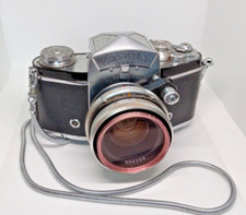 Vintage Jhagee Dresden Exakta Varex IIa Camera, leather case, occupied USSR