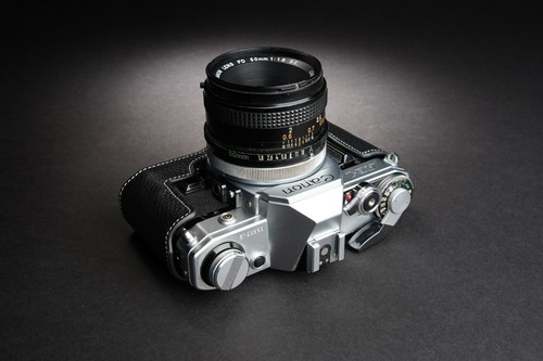 Real Leather Half Camera Case Bag Cover for Canon AE-1 AE-1P A-1 Film Camera - Picture 15 of 64