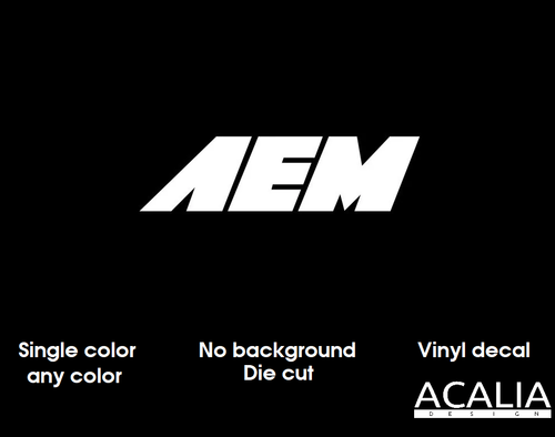 AEM Sticker Decal Car Racing Intake Automotive Window Vinyl Truck Decals Intakes