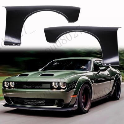 For 2008-2017 Dodge Challenger Fender Front Driver & Passenger Primed Steel US
