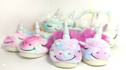Scarpe Ciabatte unicorno pantofola bambina morbide e pelose | eBay