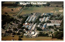 Webster FL Florida Aerial View Flea Market Sumter County Chrome Postcard