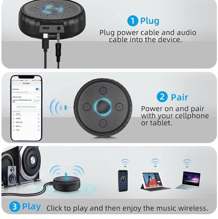 Bluetooth Receiver for Speaker, Wireless Audio Bluetooth Aux Adapter eBay