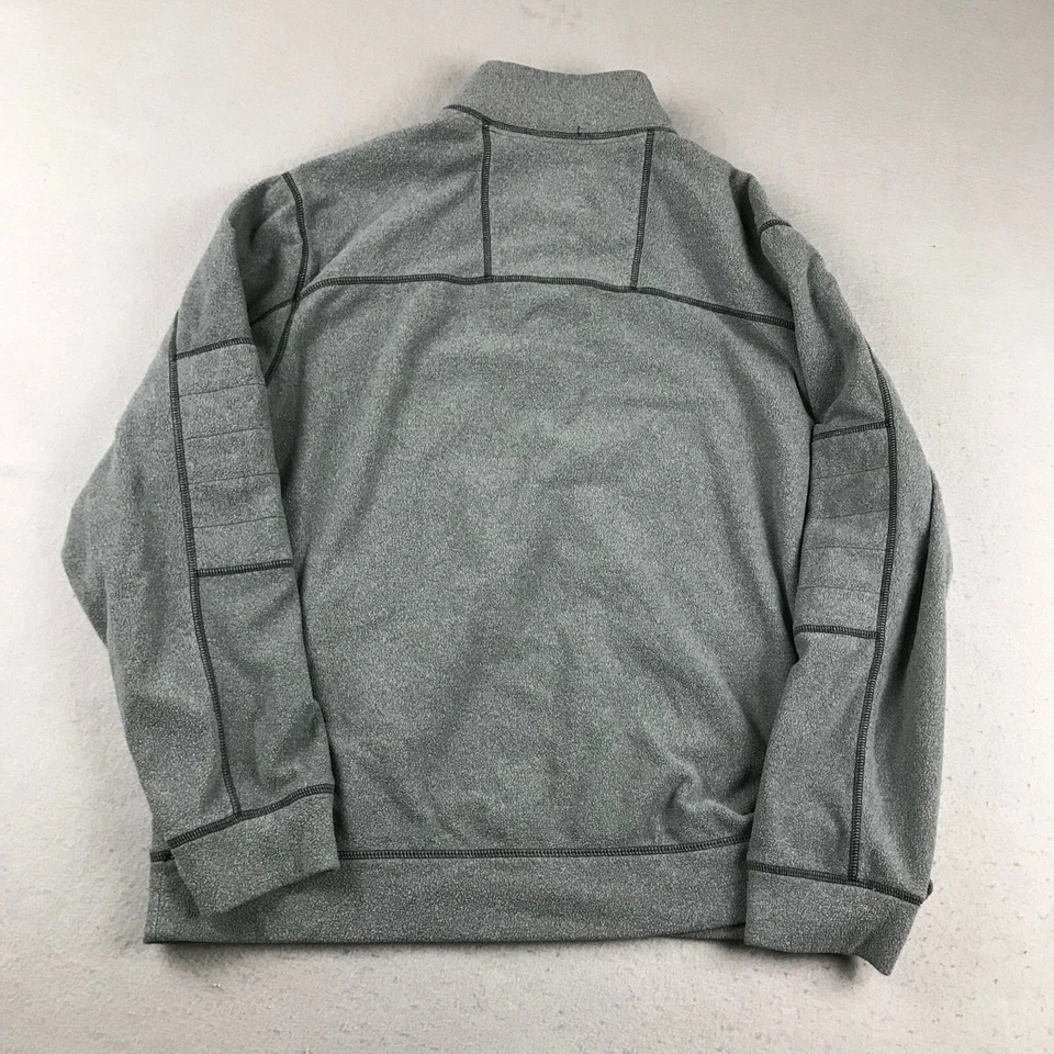 Tommy Bahama 卫衣男式中号灰色模拟领长袖套衫 — 第 4/4 张图片