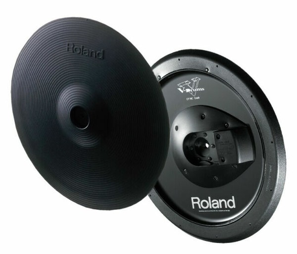 Roland CY-14C Electric Drum Crash V-Cymbal, 14-Inch - Black for