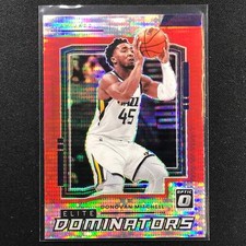 2021-22 Donruss Optic Donovan Mitchell Elite Dominators Red Pulsar No 13