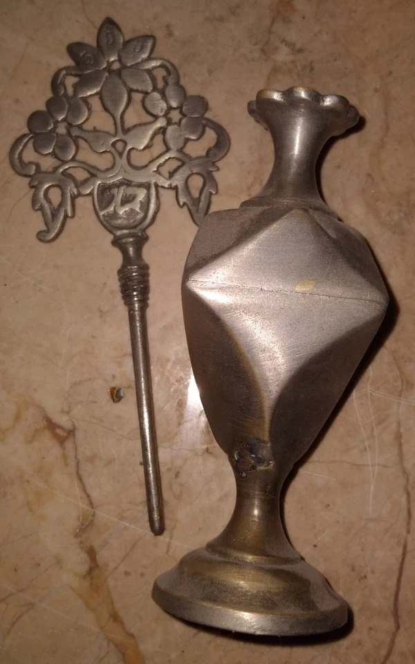 ANTIGUO CONTENEDOR Y APLICADOR KOHL EGIPCIO - ¡HALLAZGO RARO! ,PLATEADO Foto 3 de 4