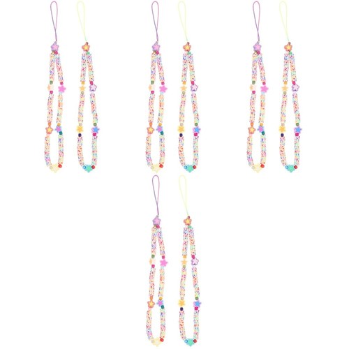 Set of 4 Mobile Phone Chain Ornaments Cellphone Charm Strap Lanyards - 第 10/12 張圖片