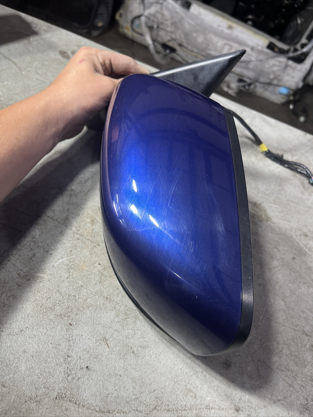 ✅ 2014-2017 MASERATI GHIBLI EXTERIOR LEFT DRIVER SIDE VEIW MIRROR BLUE OEM