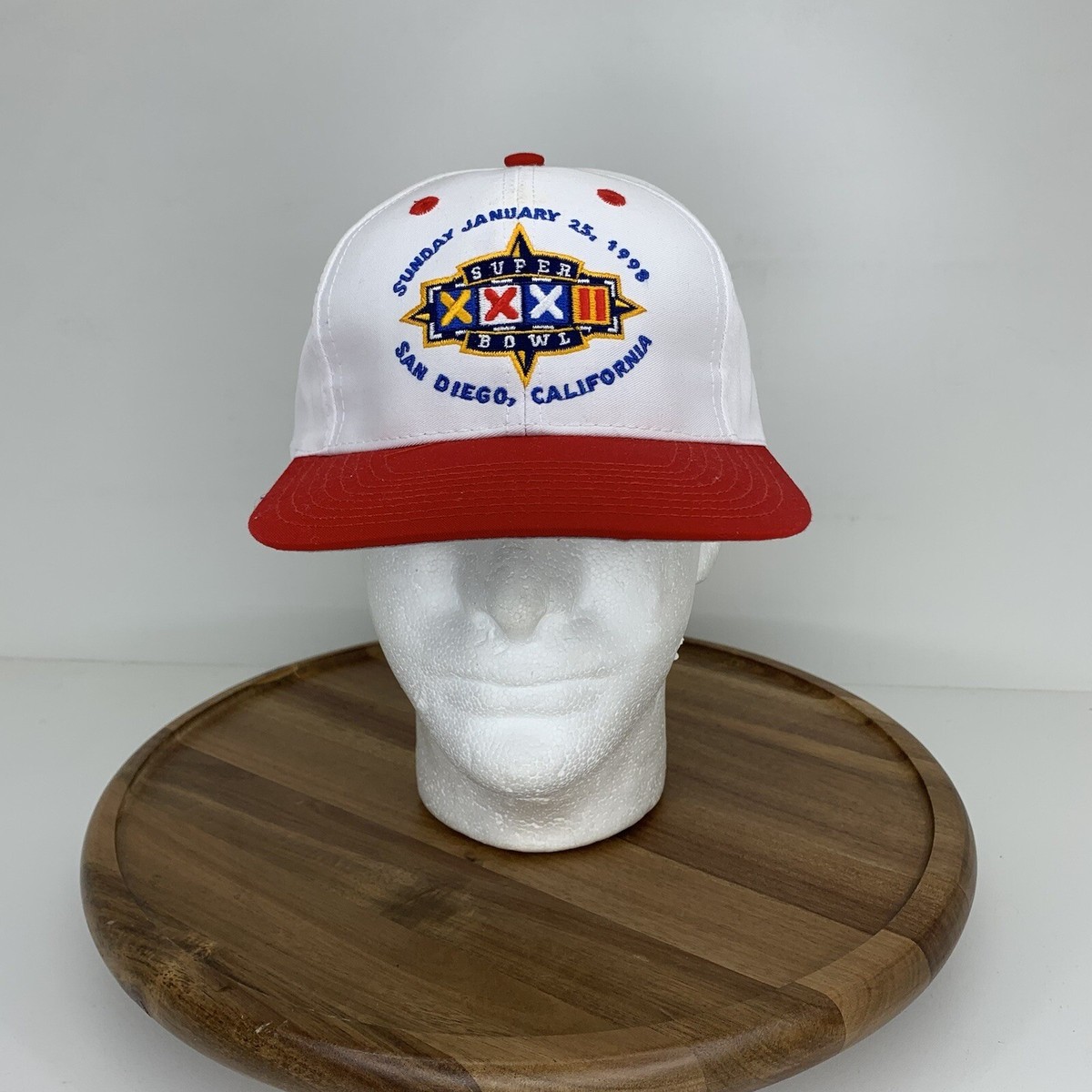 Super Bowl Hat Adjustable Vintage 90s 00s NFL Football XXXII 32