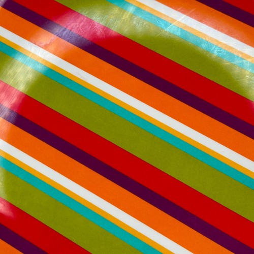 Plato para servir Pier 1 Imports multicolor vibrante a rayas melamina 14 pulgadas - Imagen 2 de 9