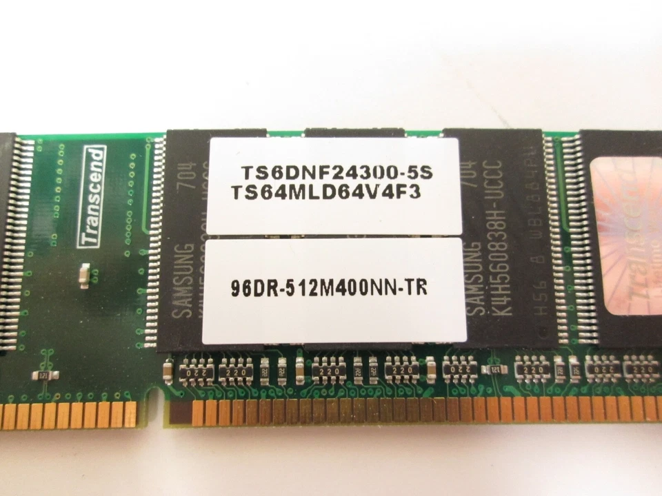 Advantech 96DR-512M400NN-TR Memory Module 512MB PC3200 DDR 400MHz CL3 DIMM - Image 3 of 3