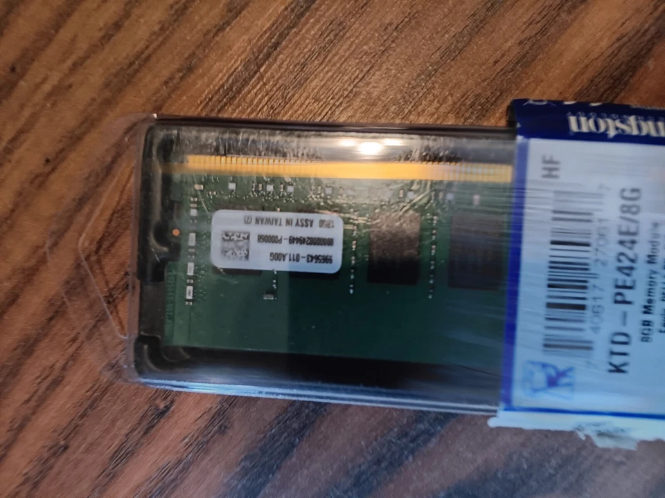 Kingston KTD-PE424E/8G 8G DDR4-2400 ECC MODULE - Image 2 of 4