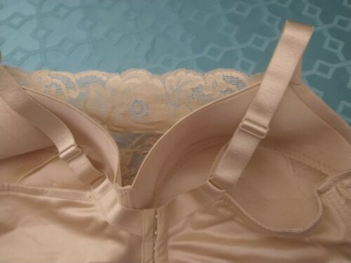 Comfort Choice 48G Cream Ivory BRA Lightly Padded Lace Overlay Wire free D7a - Picture 6 of 11