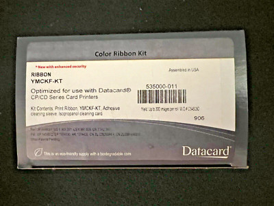 Genuine Datacard 535000-011 Color Ribbon YMCKF-KT  300 prints