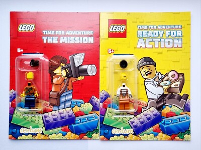 NEW LEGO CITY THE MISSION READY FOR ACTION BOOKS WITH EXCLUSIVE