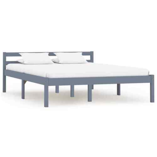 Bed Frame GreyPine Wood 120x200CM Great for Bedroom