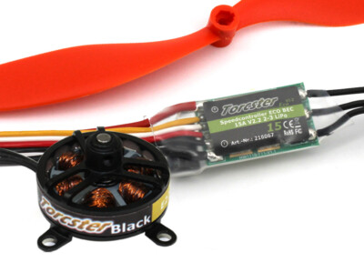 Antriebsset RC-factory S 2s Shock Flyer Shocky Brushless Motor Regler RC LiPo