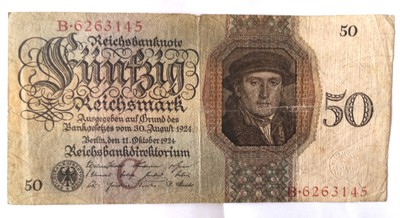5 Billion Mark Banknote 1924 Germany Weimar Republic 5.000.000.000