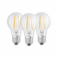 Osram Led Base E27-Sockel, Ersetzt 60 Watt, Warmweiß - 2700 Kelvin, 3Er-Pack