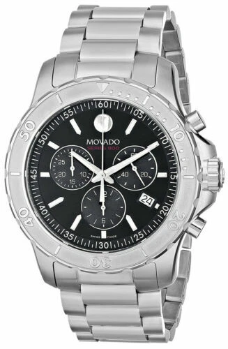 Movado Stainless Steel Silver Band Wristwatches