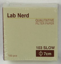 FILTER PAPER 7 cm 100 DISCS QUALITATIVE SLOW 103