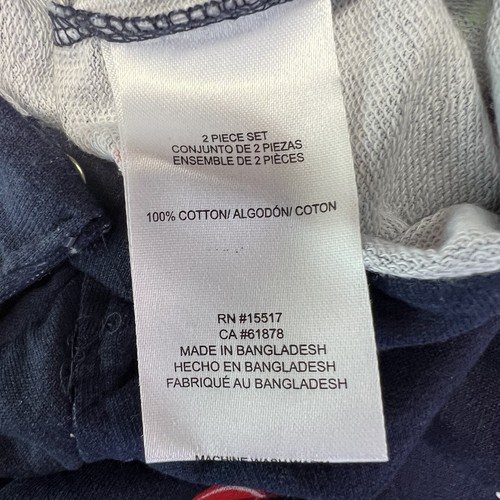 Picapino Infant Size 12 Months Navy Cherry One Piece Short All Sweet As A Cherry - Picture 4 of 10
