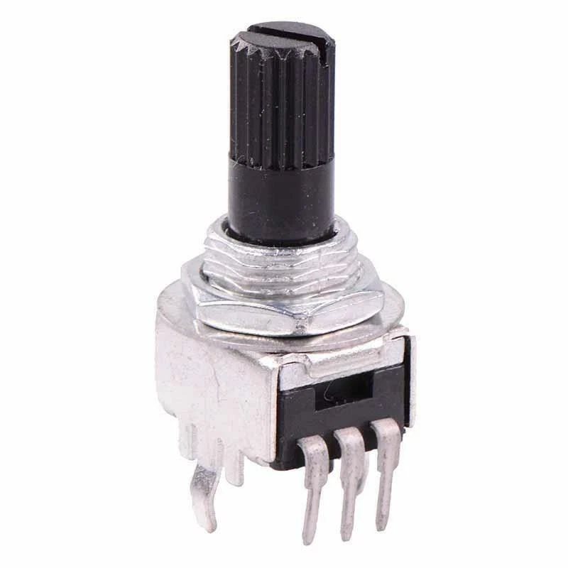 1K to 1M Linear / Logarithmic 9mm Potentiometer Pot Knurled 6mm Shaft