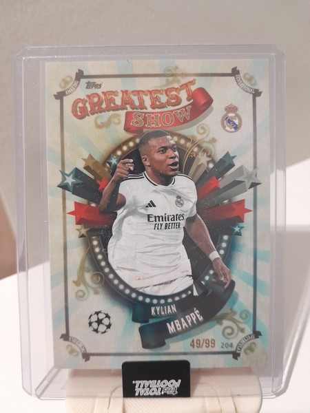 Kylian Mbappe /99 Greatest Show - Topps Total Football 2024 TTF