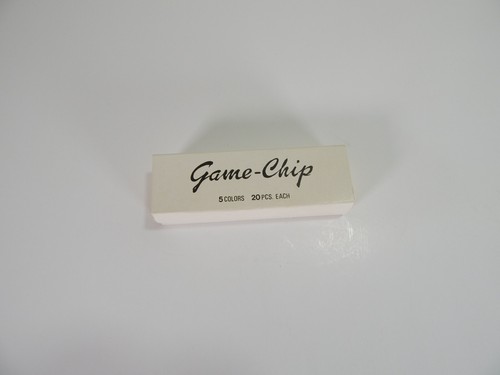 Antique Mid Century GAME CHIP Travel Set 100 Poker Chips 5 Colors - Picture 3 of 5