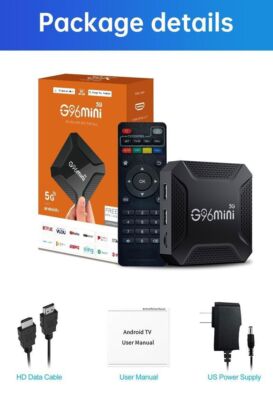 WiFi5 Smart TV BOX Media Player G96mini 5G RK3528A 8K Android13.0 16GB/32GB/64GB