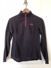 The North Face Womens Glacier 1/4 Zip Fleece Size XS Deep Purple