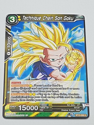 Dragon Ball TCG Einzelkarte Technique Chain Son Goku Common NM