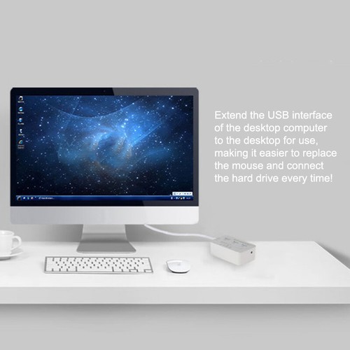 7 In 1 3 Ports USB TYPE C 3.0 HUB+4 Ports Expander SD TF MS, M2 MMC Memory Cards - Photo 9/14