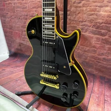 Custom Vintage 1956 LP Black Beauty Electric Guitar 2 P90 Pickups Fast Delivery