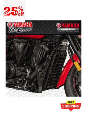 NEW YAMAHA V STAR 1300 DELUXE TOURER BIG BAR BLACK ENGINE GUARDS 3D8-F43B0-V0-00