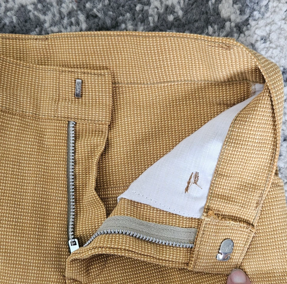 Pantalones Cortos Donmoor Vintage Años 60 Años 70 Amarillo Mostaza Niños Talla 6 Foto 2 de 4