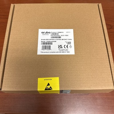 HPE Aruba 50G SFP56 to SFP56 3m Direct Attach Copper Cable (r0m47a)