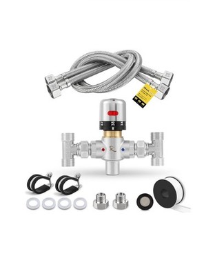 Moonshan Adjustable Temperature Bypass Sensor Valve Kit for Instant Hot Water