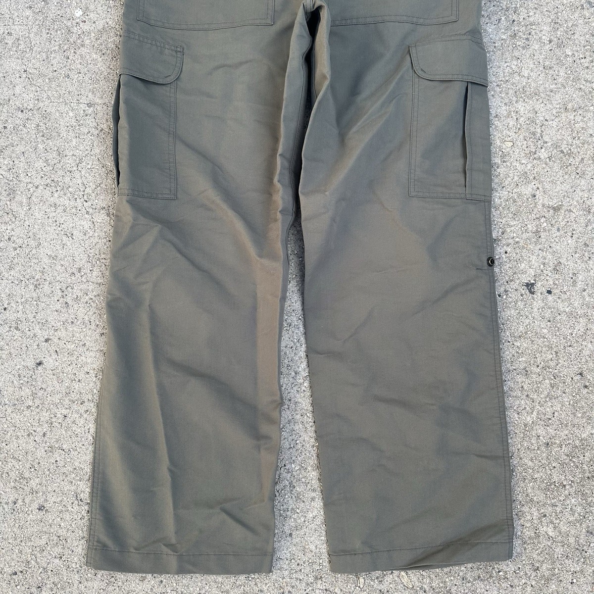 90s Levi's SILVER TAB ナイロン コットン バギー カーゴ NWT Vintage 90s Levi's Silvertab Green Cargo Parachute Pants Sz S