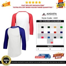 Augusta Sportswear 4421 Youth Three-Quarter Sleeve Baseball Jersey T-Shirt
